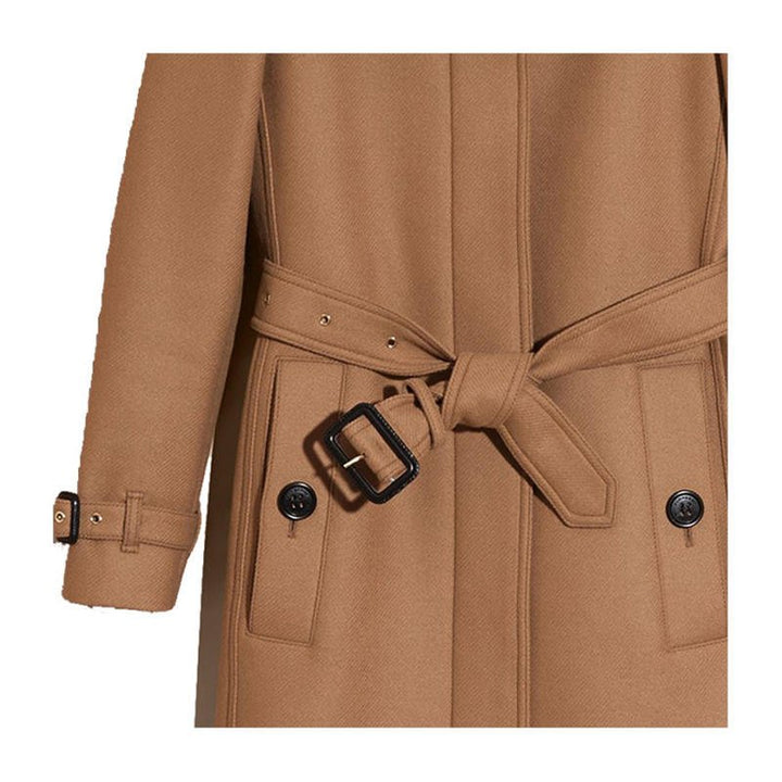 BURBERRY GIBBSMOORE WOOL &amp; CASHMERE BLEND TRENCH COAT
