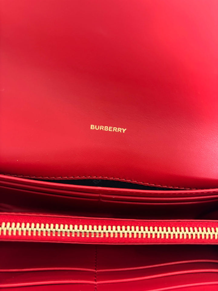 BURBERRY HALTON HILLS CHECK CANVAS &amp; CALFSKIN LEATHER WALLET