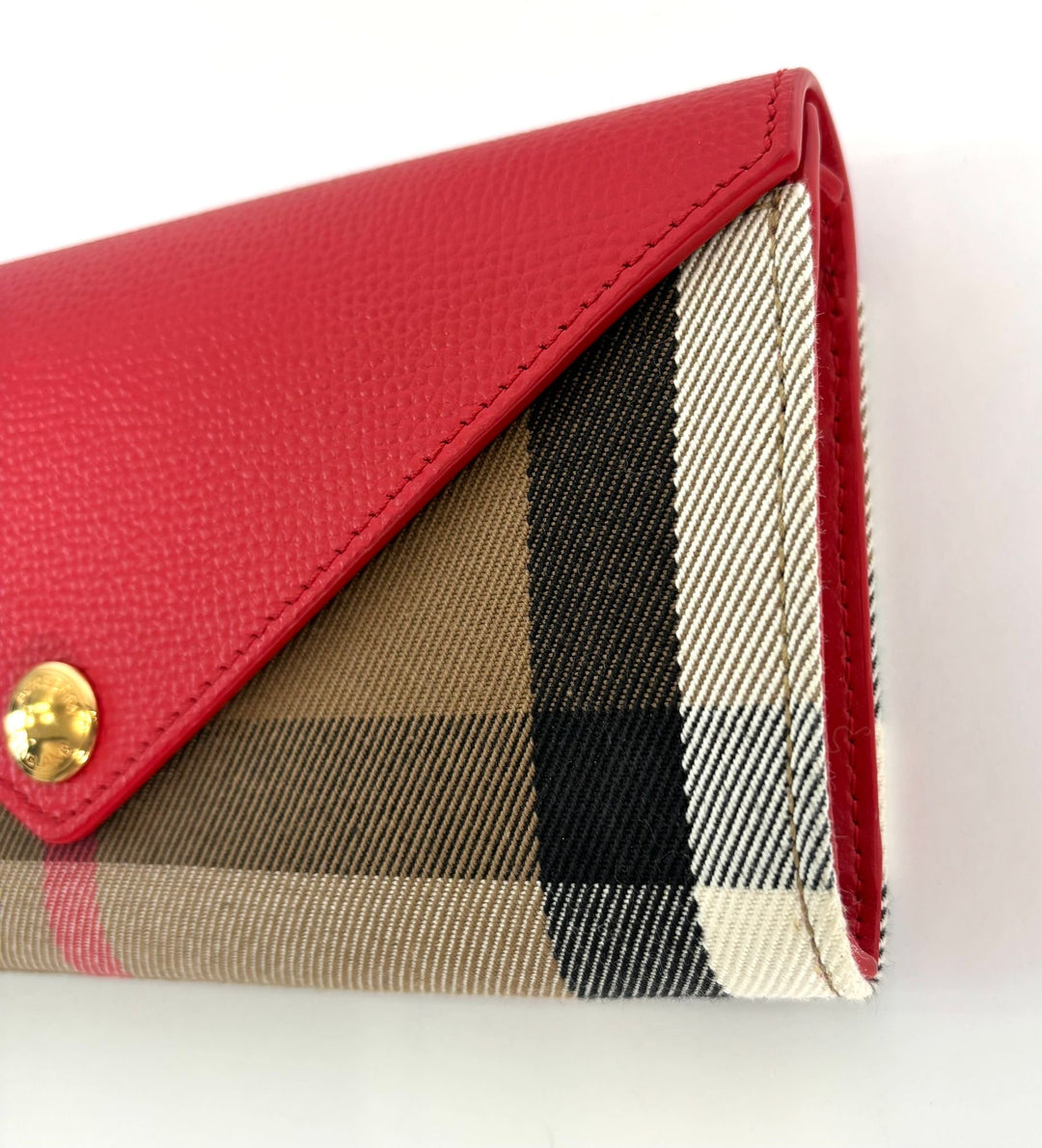 BURBERRY HALTON HILLS CHECK CANVAS &amp; CALFSKIN LEATHER WALLET
