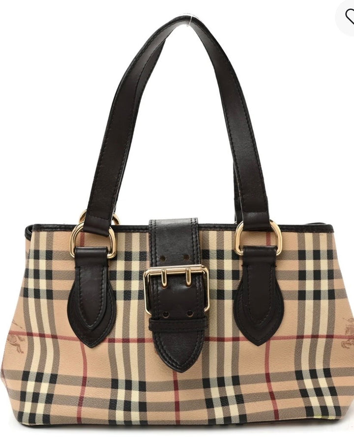 BURBERRY HAYMARKET CHECK EDEN SHOULDER BAG