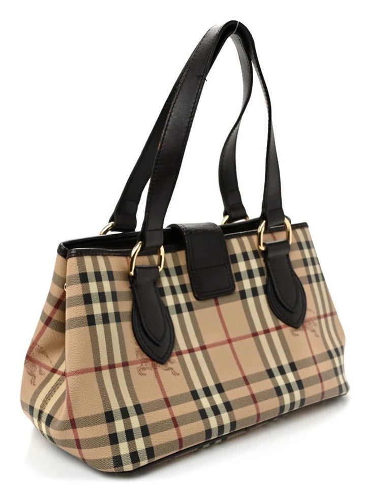 BURBERRY HAYMARKET CHECK EDEN SHOULDER BAG