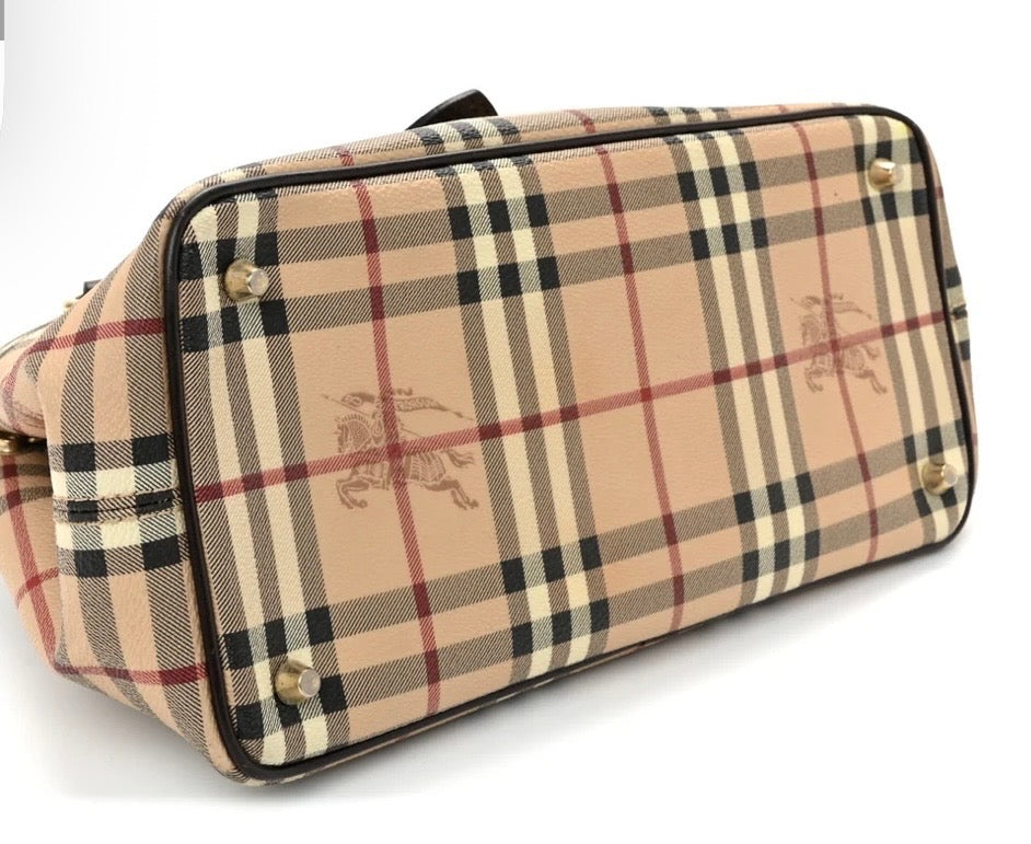 BURBERRY HAYMARKET CHECK EDEN SHOULDER BAG