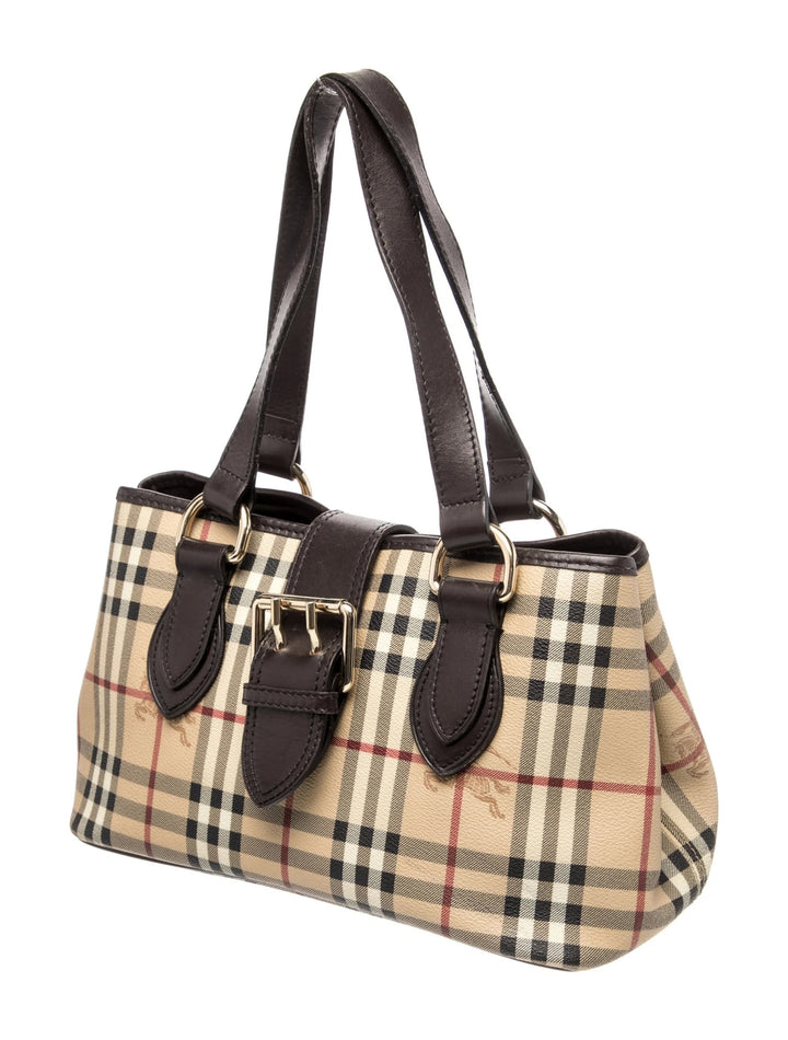 BURBERRY HAYMARKET CHECK EDEN SHOULDER BAG