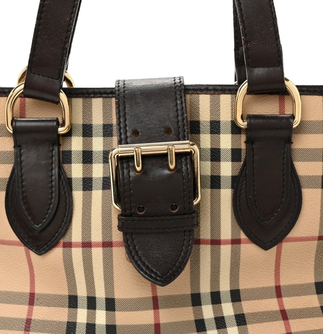 BURBERRY HAYMARKET CHECK EDEN SHOULDER BAG
