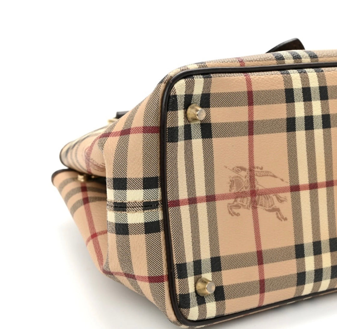 BURBERRY HAYMARKET CHECK EDEN SHOULDER BAG