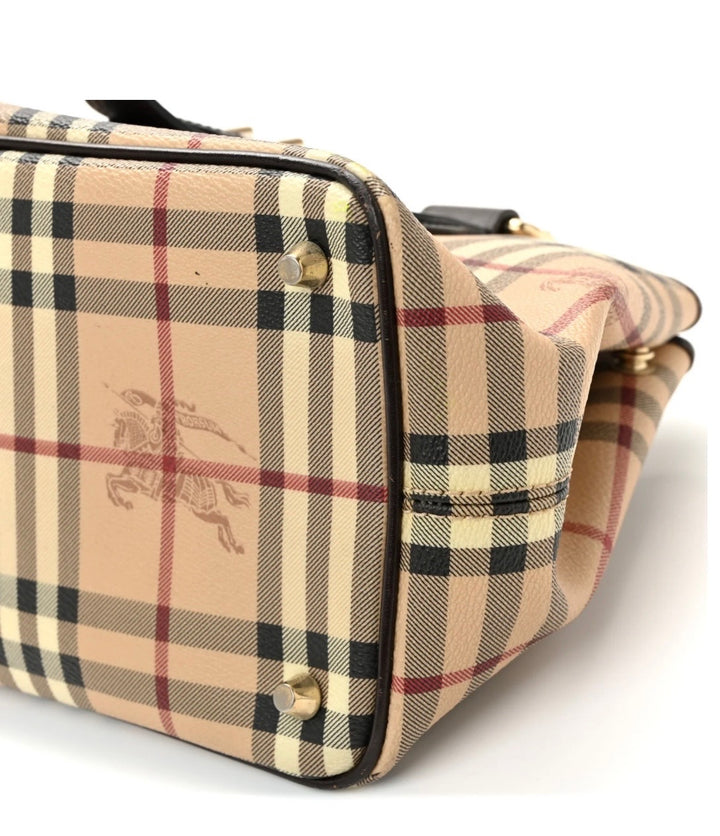 BURBERRY HAYMARKET CHECK EDEN SHOULDER BAG