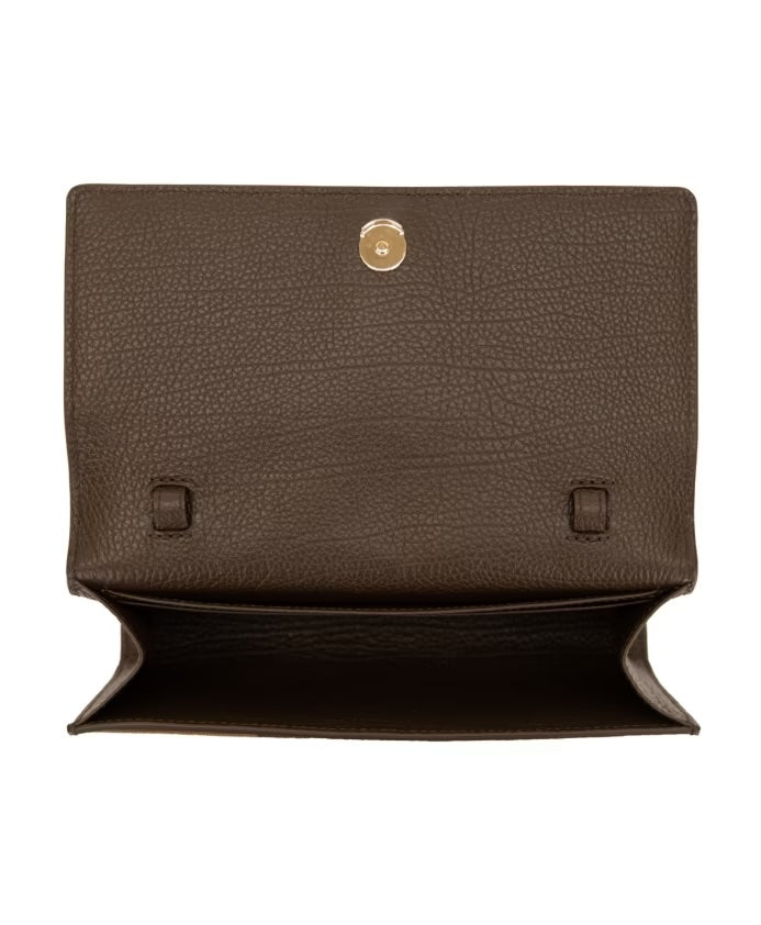 BURBERRY HOLLY HOUSE CHECK &amp; CALFSKIN LEATHER WALLET ON A STRAP