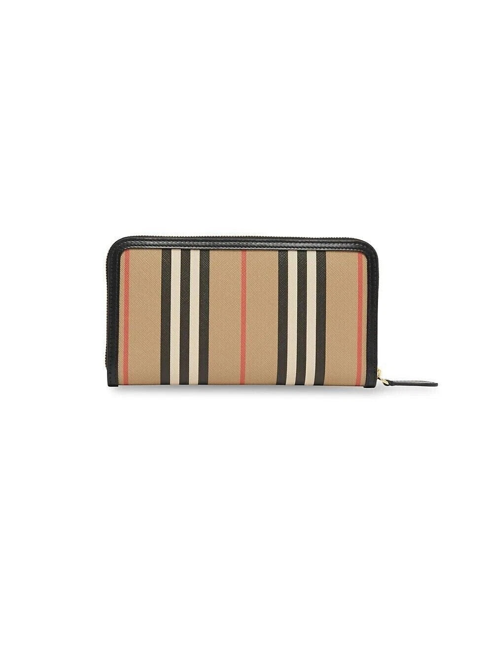 BURBERRY ELLERBY ICON STRIPE ZIP AROUND WALLET