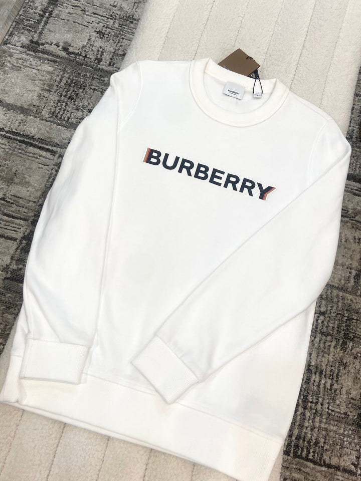 BURBERRY CREW NECK LOGO SWEATSHIRT