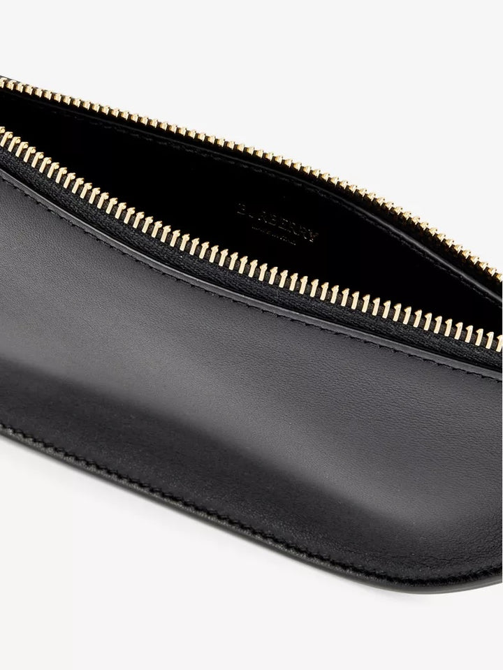 BURBERRY MICRO SHIELD LAMBSKIN LEATHER SHOULDER BAG