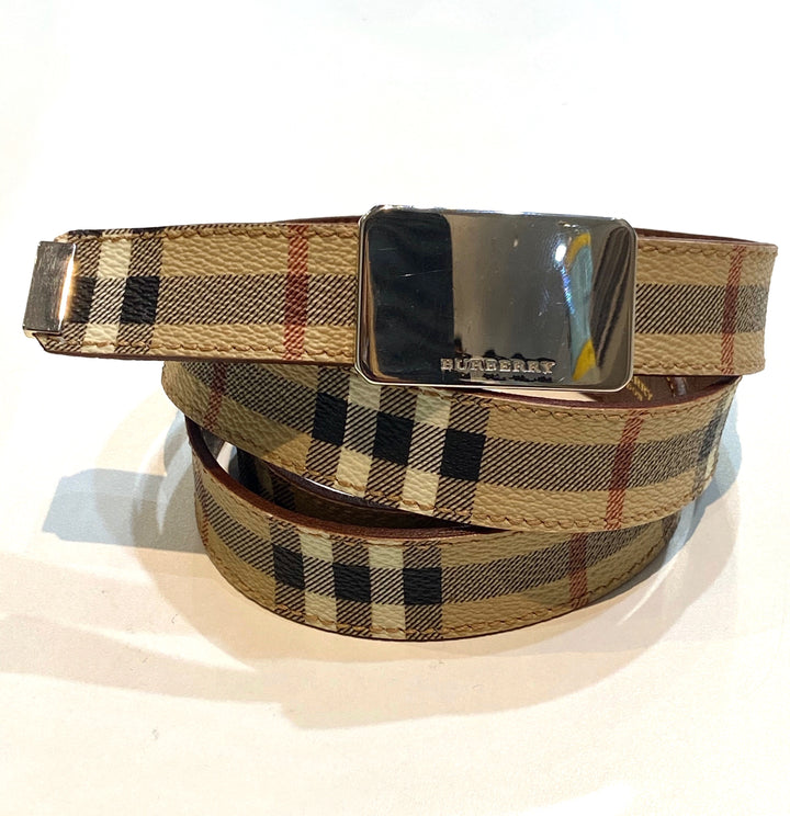 BURBERRY NOVA CHECK REVERSIBLE BELT