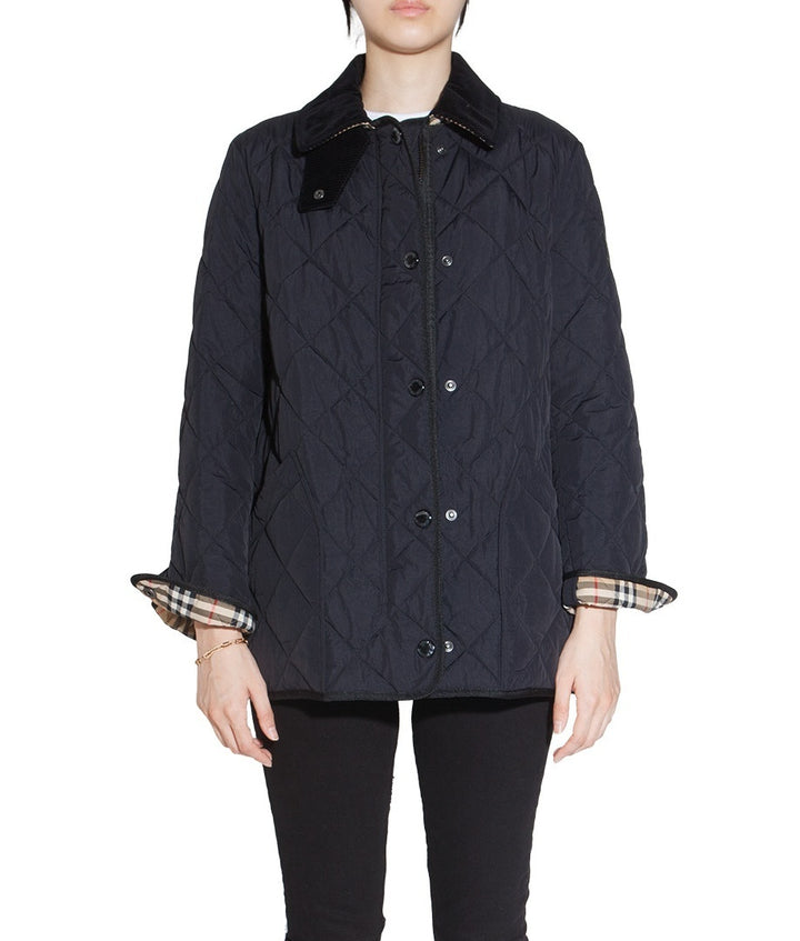 BURBERRY QUILTED NOVA CHECK LINED JACKET
