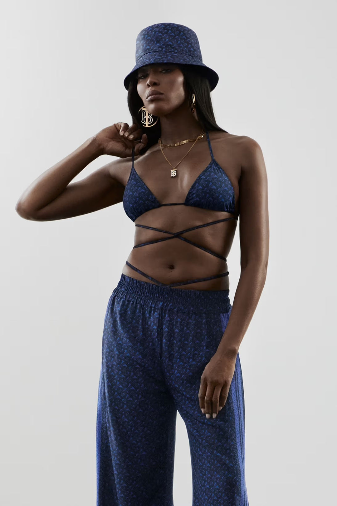 BURBERRY TB MONOGRAM TWO PIECE BIKINI – Caroline's Fashion Luxuries