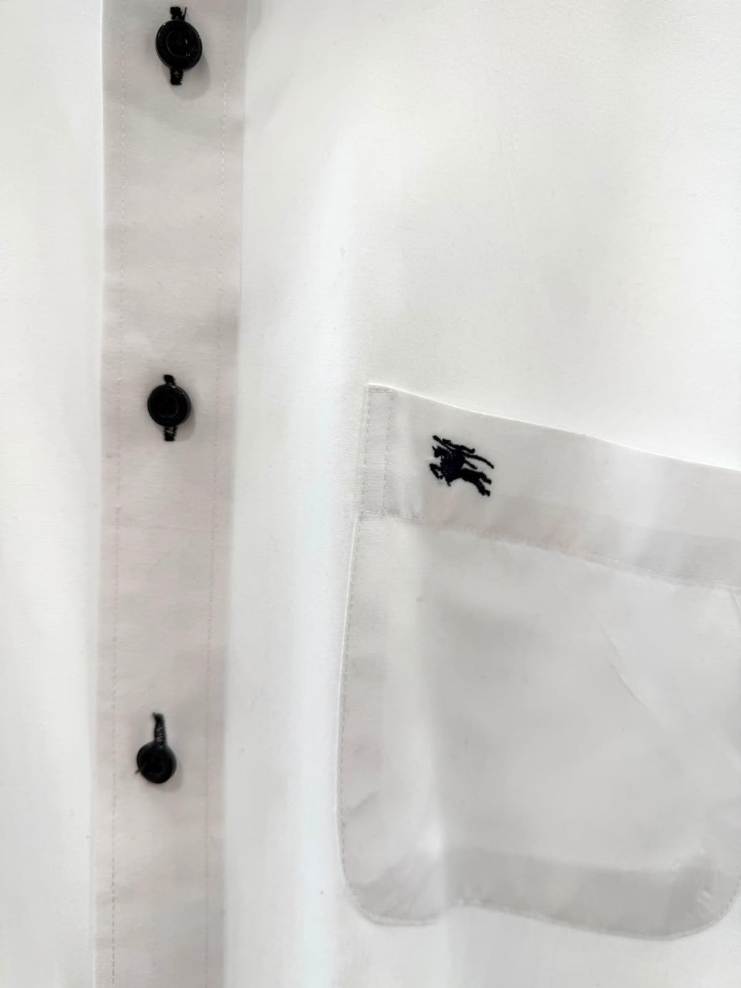 BURBERRY EKD LOGO CONTRAST BUTTONS MEN&