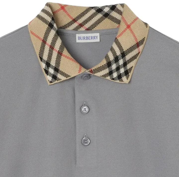BURBERRY EVAN CHECK-COLLAR MEN&