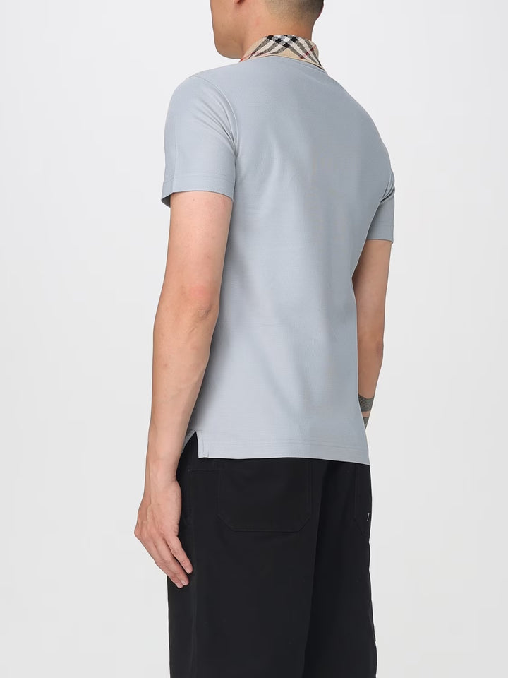BURBERRY EVAN CHECK-COLLAR MEN&