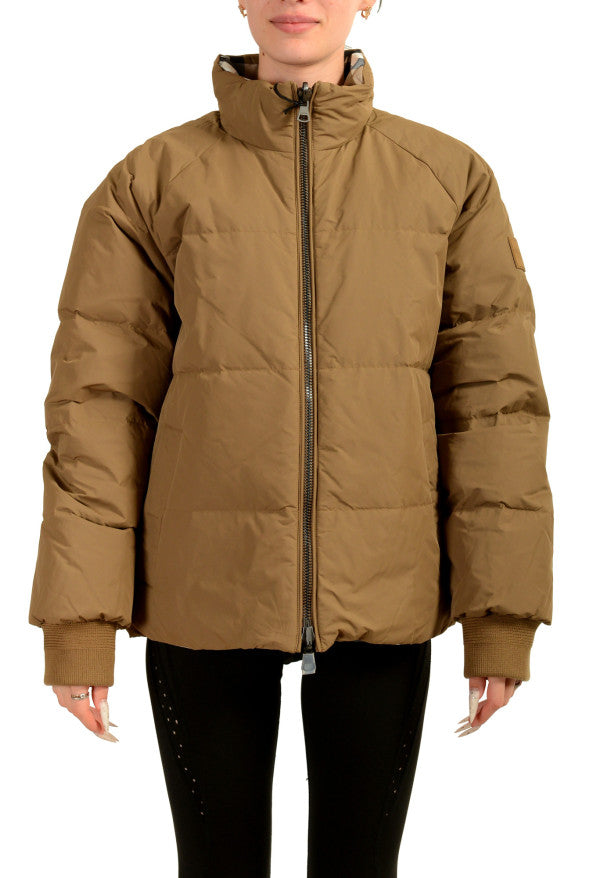 BURBERRY IVER DOWN CHECKERED REVERSIBLE PUFFER PARKA JACKET