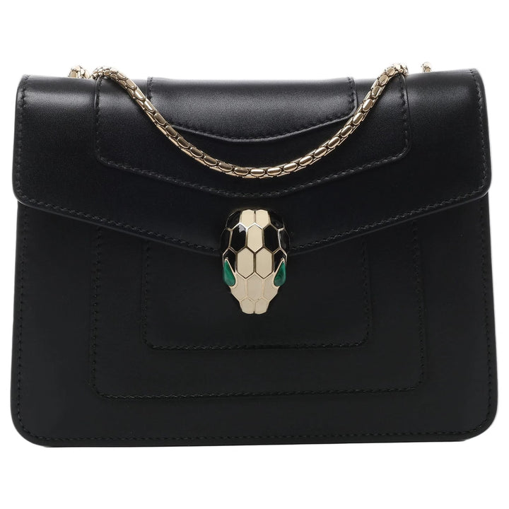 BVLGARI SERPENTI FOREVER CALFSKIN LEATHER CHAIN BAG