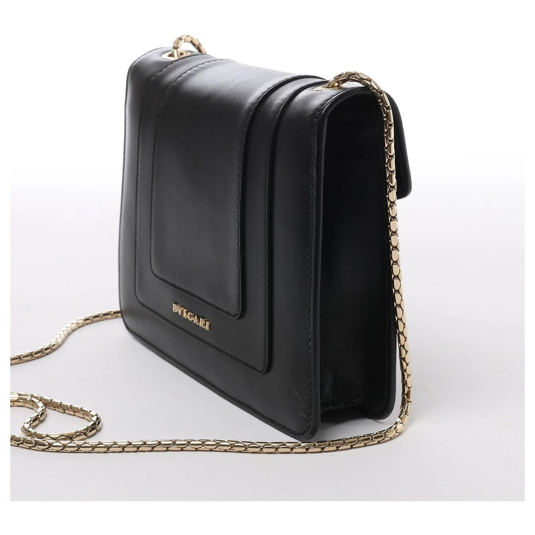 BVLGARI SERPENTI FOREVER CALFSKIN LEATHER CHAIN BAG