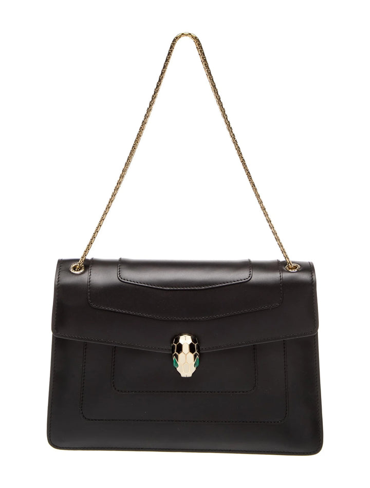 BVLGARI SERPENTI FOREVER CALFSKIN LEATHER CHAIN BAG