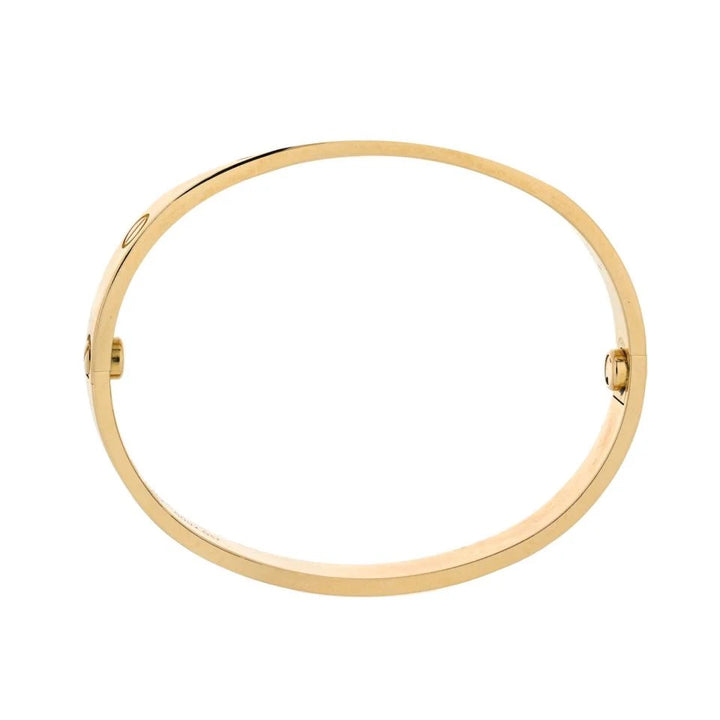 CARTIER 18K YELLOW GOLD LOVE BANGLE BRACELET