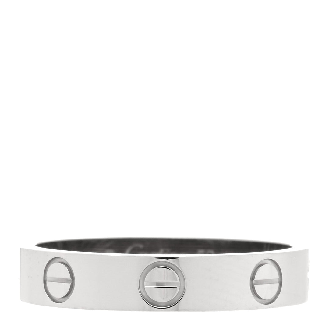 CARTIER 18K WHITE GOLD LOVE RING MINI
