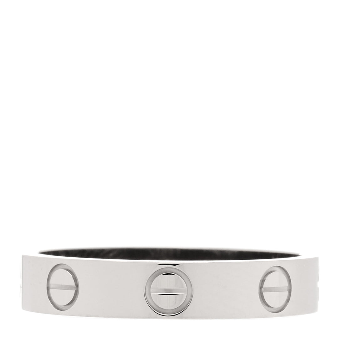 CARTIER 18K WHITE GOLD LOVE RING MINI
