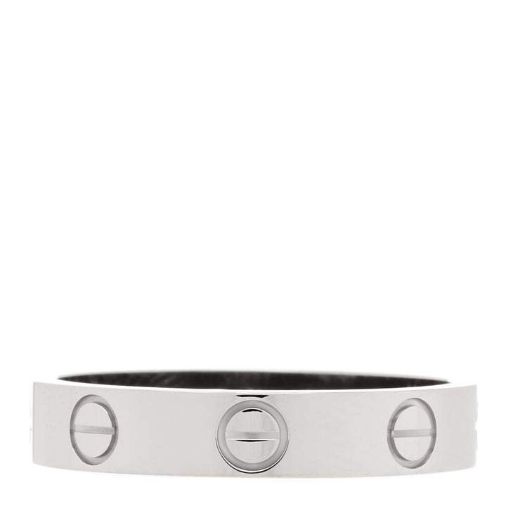 CARTIER 18K WHITE GOLD LOVE RING MINI