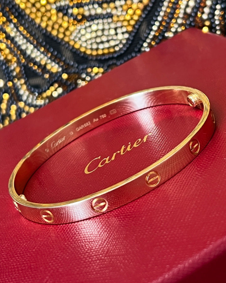 CARTIER 18K YELLOW GOLD LOVE BRACELET