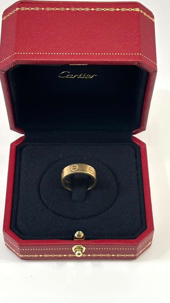 CARTIER 18K YELLOW GOLD CLASSIC MODEL LOVE RING