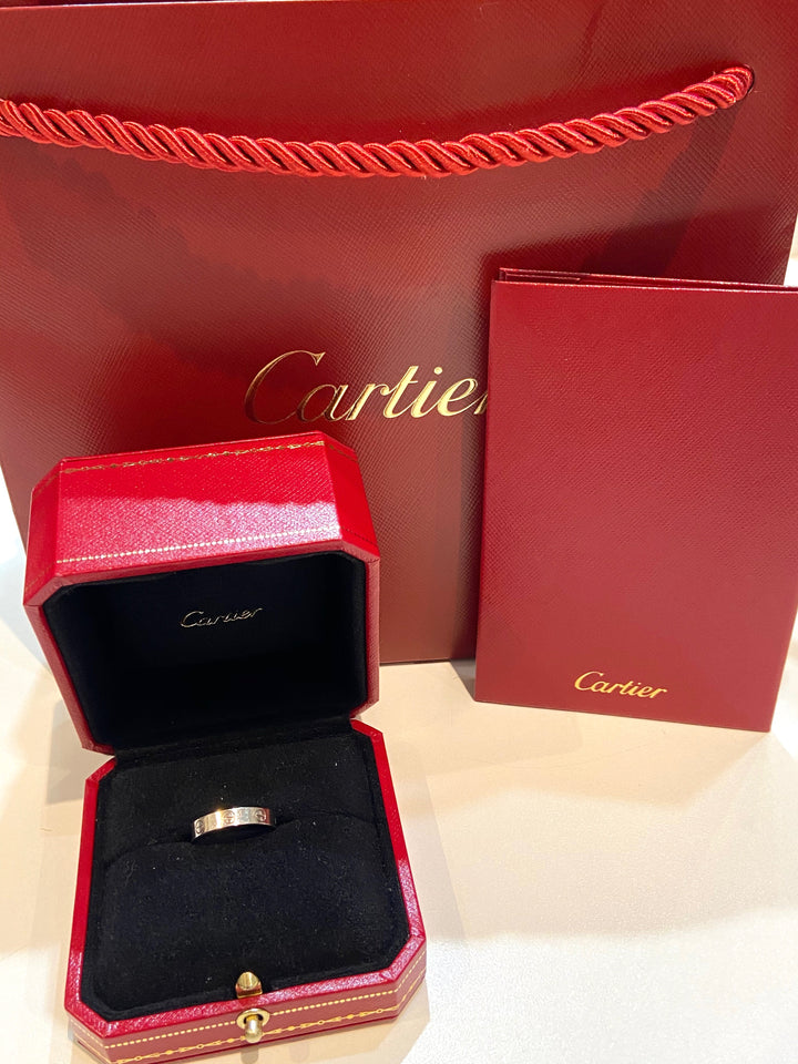 CARTIER 18K WHITE GOLD LOVE RING