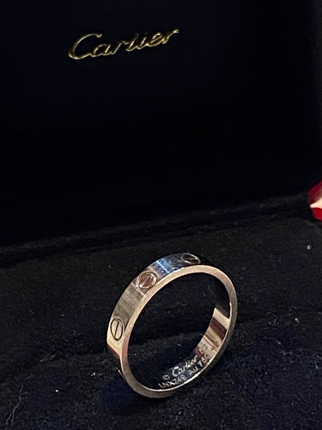 CARTIER 18K WHITE GOLD LOVE RING