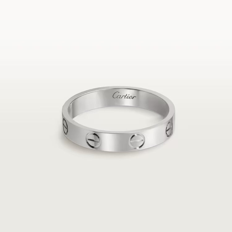 CARTIER 18K WHITE GOLD LOVE RING