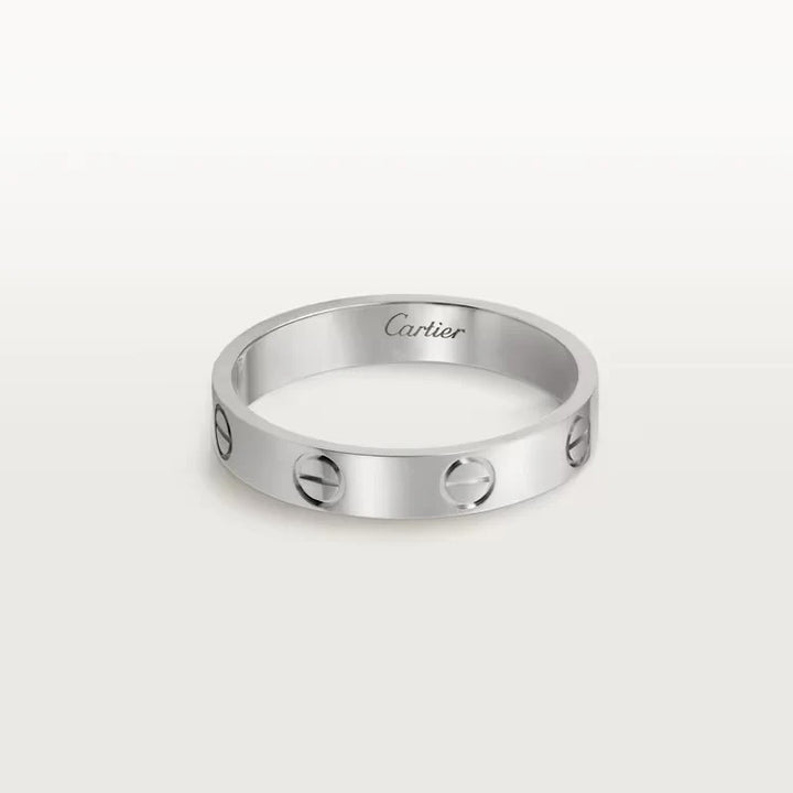 CARTIER 18K WHITE GOLD LOVE RING
