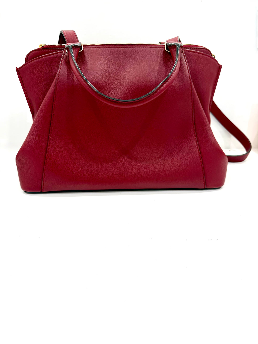 CARTIER C DE CARTIER MINI CALFSKIN LEATHER SHOULDER BAG