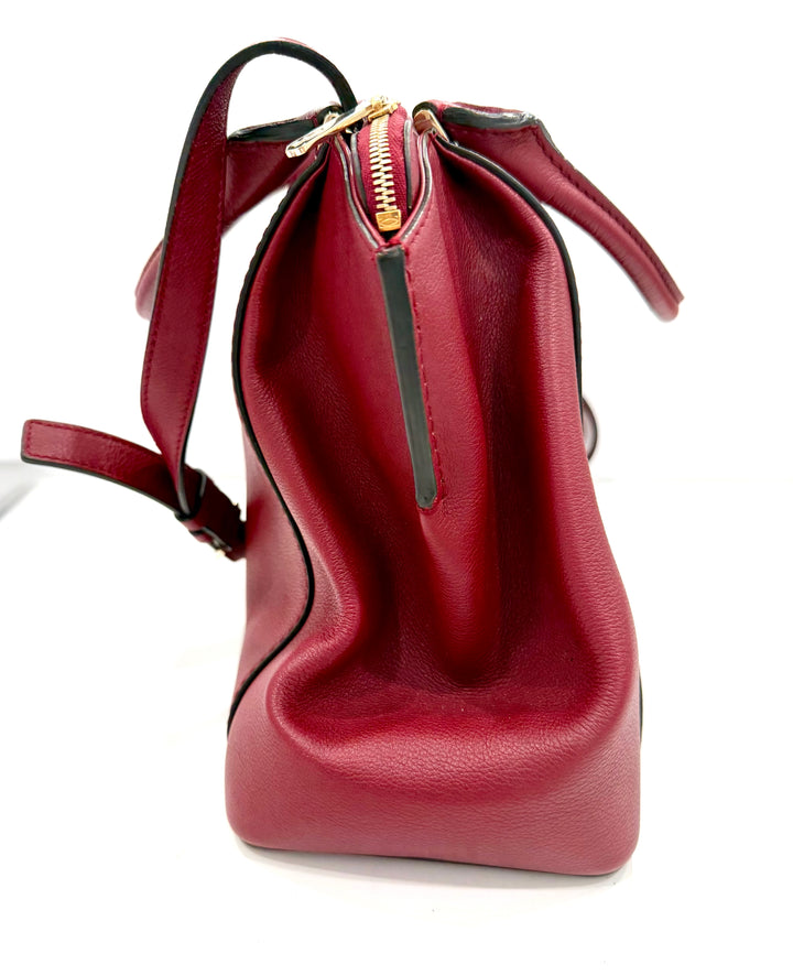 CARTIER C DE CARTIER MINI CALFSKIN LEATHER SHOULDER BAG