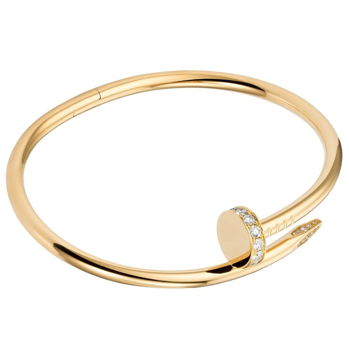 CARTIER JUSTE UN CLOU 18K YELLOW GOLD DIAMOND BRACELET