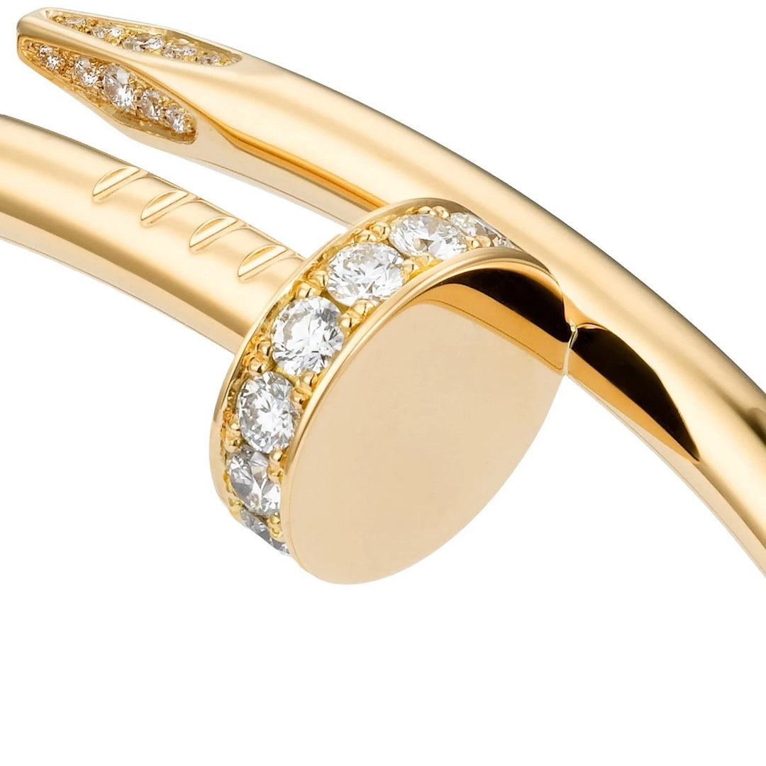 CARTIER JUSTE UN CLOU 18K YELLOW GOLD DIAMOND BRACELET