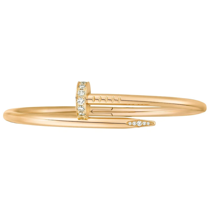 CARTIER JUSTE UN CLOU 18K YELLOW GOLD DIAMOND BRACELET