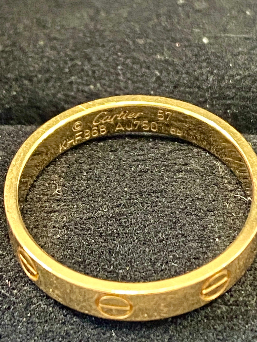 CARTIER 18K GOLD LOVE RING