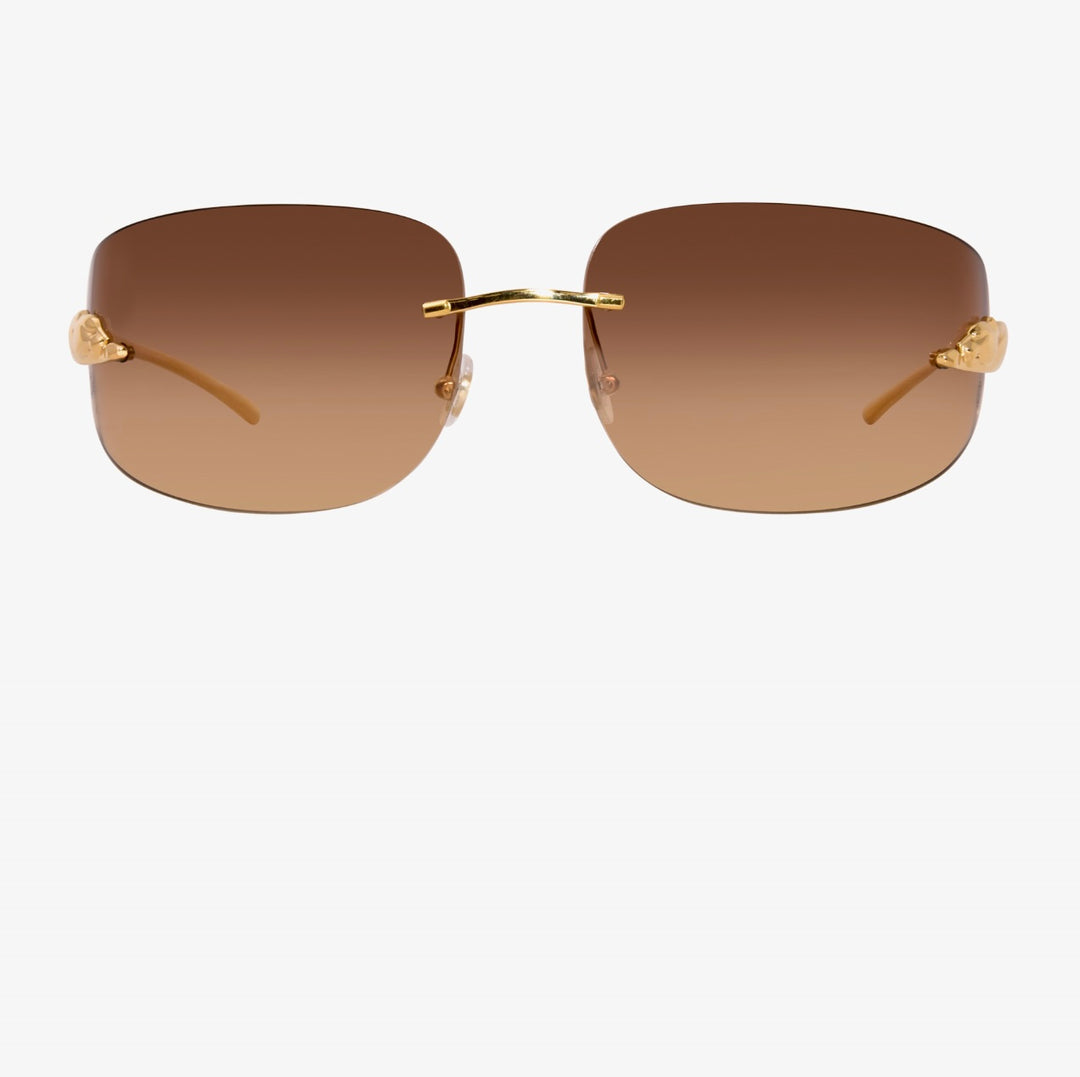 CARTIER PANTHÈRE DE CARTIER RIMLESS SUNGLASSES
