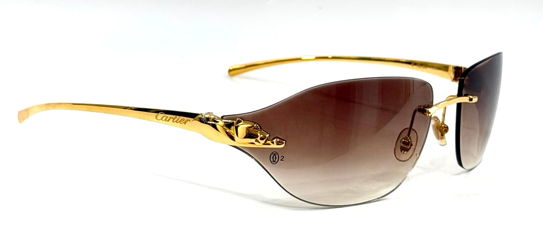 CARTIER PANTHÈRE DE CARTIER RIMLESS SUNGLASSES