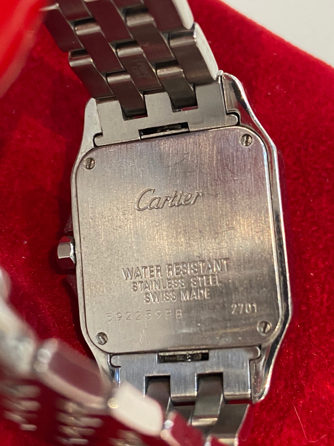 CARTIER SANTOS DEMOISELLE STAINLESS STEEL QUARTZ WATCH