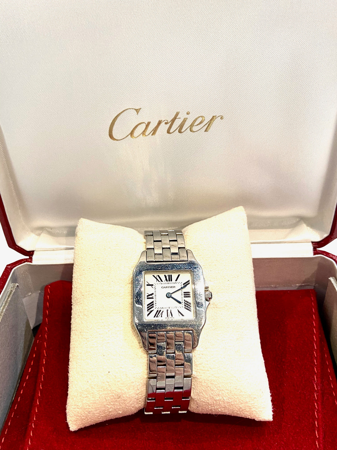 CARTIER SANTOS DEMOISELLE STAINLESS STEEL QUARTZ WATCH