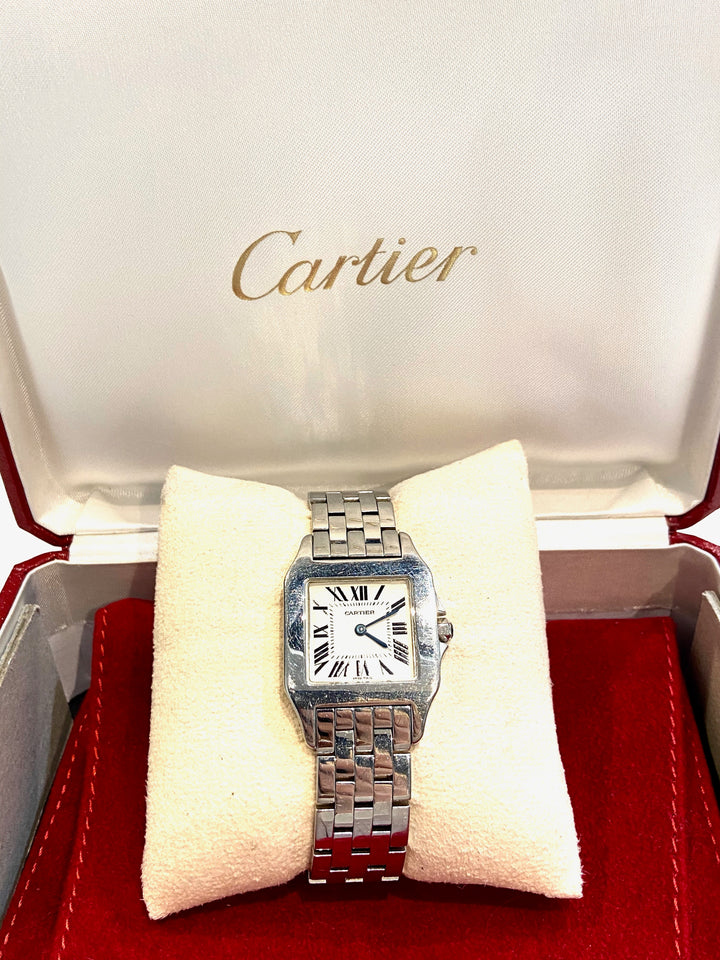CARTIER SANTOS DEMOISELLE STAINLESS STEEL QUARTZ WATCH