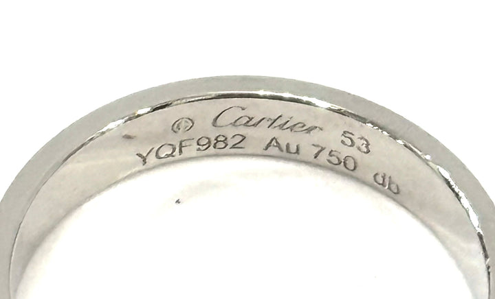 CARTIER 18K WHITE GOLD LOVE RING