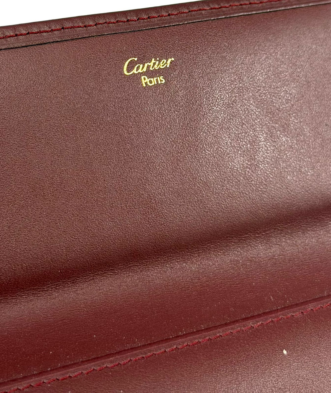 CARTIER MUST LINE VINTAGE CALFSKIN LEATHER WALLET