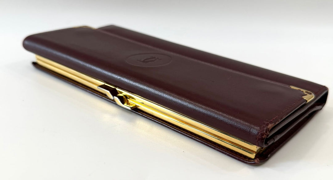CARTIER MUST LINE VINTAGE CALFSKIN LEATHER WALLET