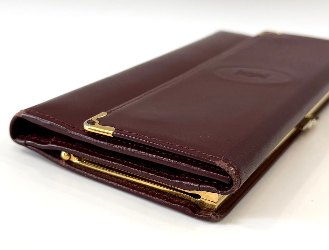 CARTIER MUST LINE VINTAGE CALFSKIN LEATHER WALLET