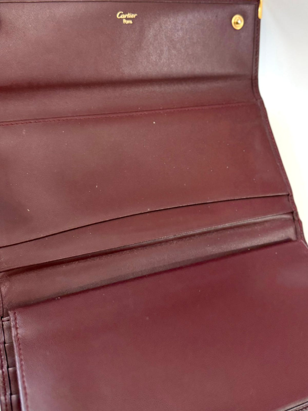 CARTIER MUST LINE VINTAGE CALFSKIN LEATHER WALLET